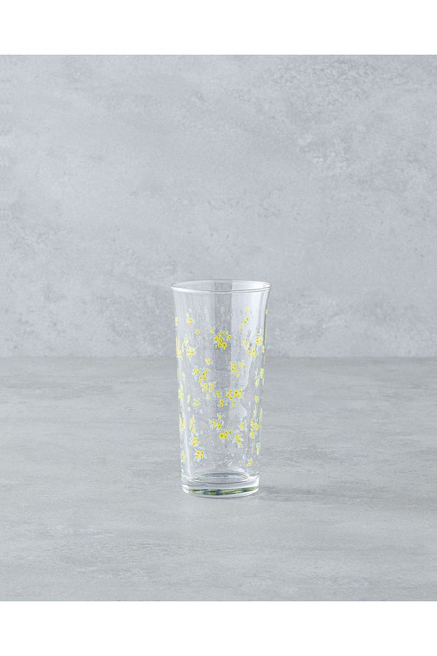 Petal Cam 3'lü Bardak 290 ml Sarı - 2