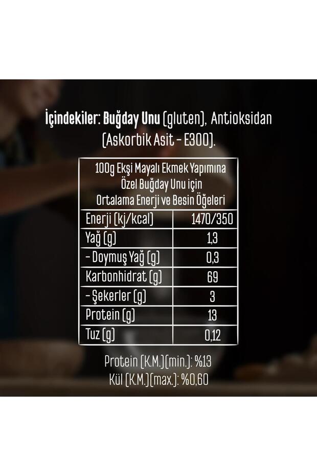 Ekşi Mayalı Ekmek Yapımına Özel Buğday Unu 5Kg - 3