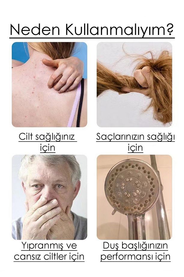Su Arıtma Filtresi – Duş ve Banyo İçin Kireç ve Partikülleri Arındıran Pamuklu Filtre - 8