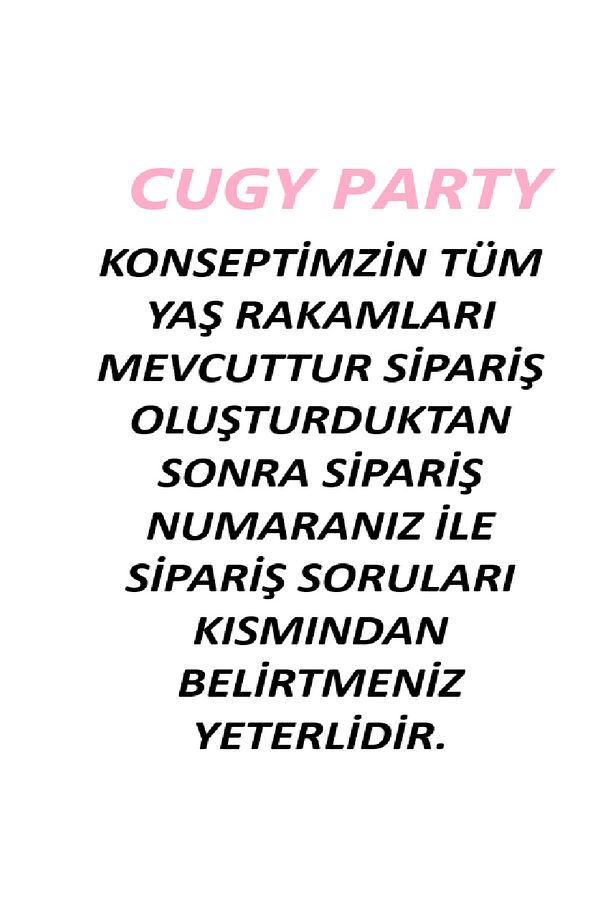 PEMBE SARI RENKLERİNDE PAPATYA TEMALI 6 YAŞ DOĞUM GÜNÜ PARTİ KUTLAMA SETİ - 3