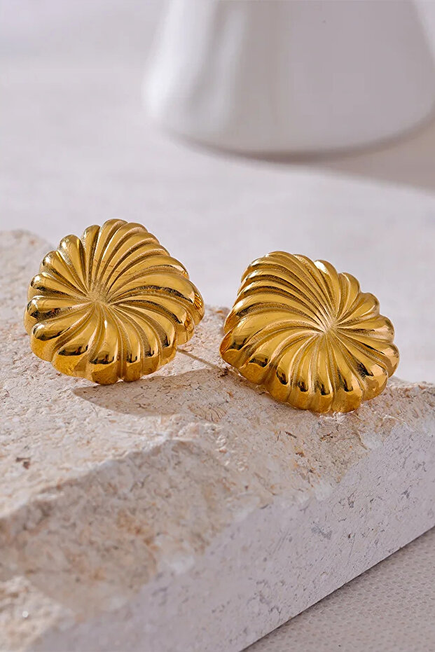 Modern Design Gold Color Women's Earrings