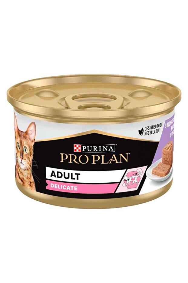 Proplan Kedi Konservesi Delicate Hindili 85 gr