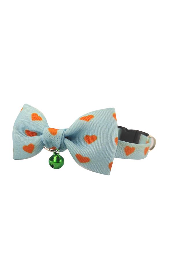Papyonlu Kedi Boyun Tasmas 3 Lü Set Papyonlu Zilli 17-30 Cm Ayarlanabilir Kedi Papyon Fiyonk - 3