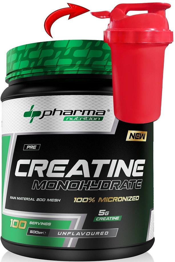 Kreatin Monohidrat ( Creatine ) 500 Gr 100 Servis Micronized Creatine Monohydrate Mikronize - 1