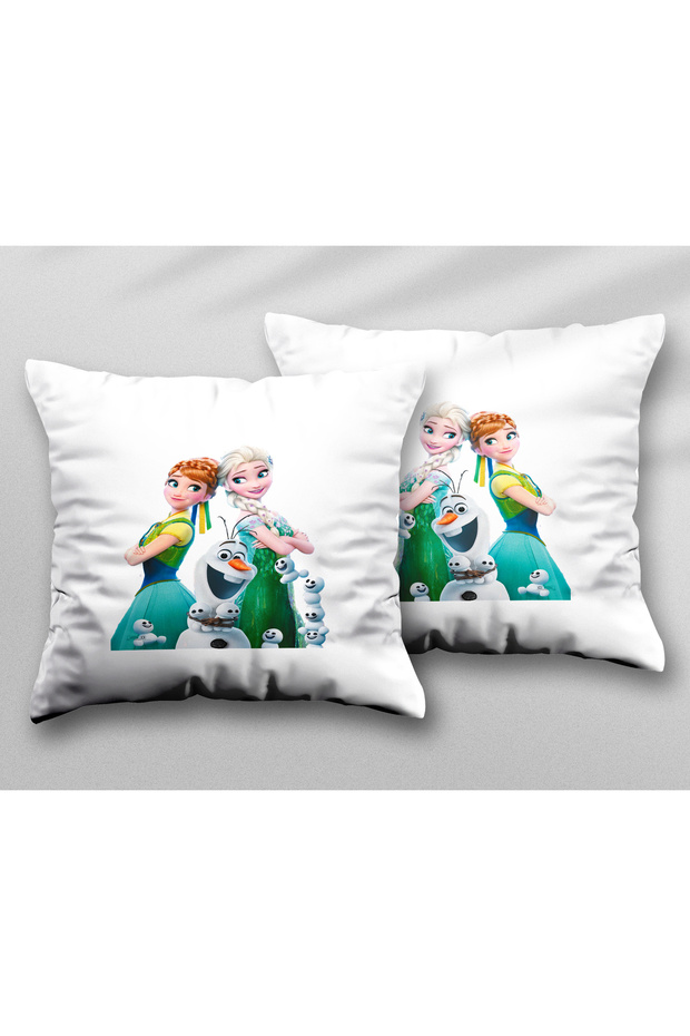 Elsa Ice Age Frozeen Two Pcs Two Side Printed Washable Pillow Throw Pillow Cover