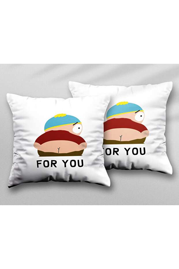 South Park Eric Cartman Two Pcs Two Side Printed Washable Cushion Throw Pillow Cover