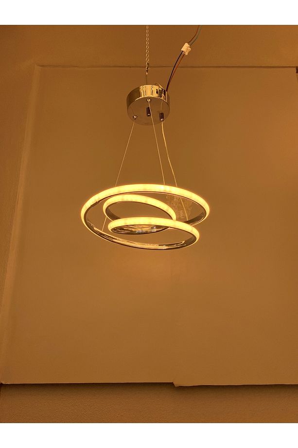 Yüksek Aydınlatmalı Kaos Model Krom Kaplamalı sarkıt modern led avize - 3
