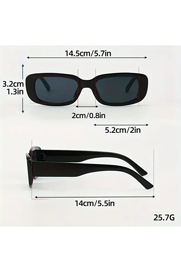 3'Lü Set   Moda Retro Gözlük - 4