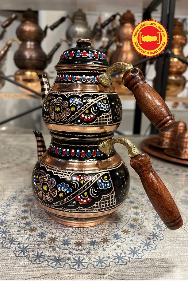 Mine İşleme Büyük Damat Çaydanlık - 3