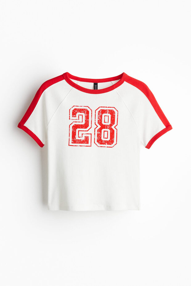 Baskılı Kısa Tişört - 4