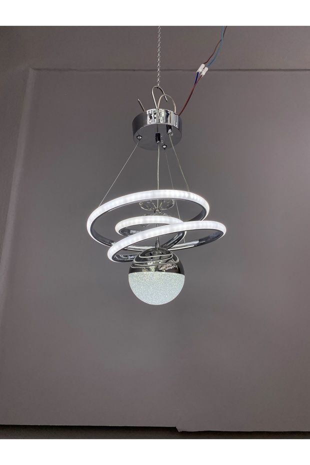 Yüksek Aydınlatmalı Kaos Model Krom Kaplamalı sarkıt modern led avize - 1