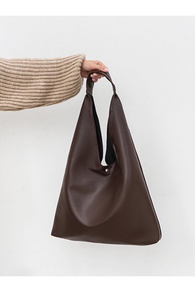 Hakiki süet deri çanta Yeni sezon basic - 5