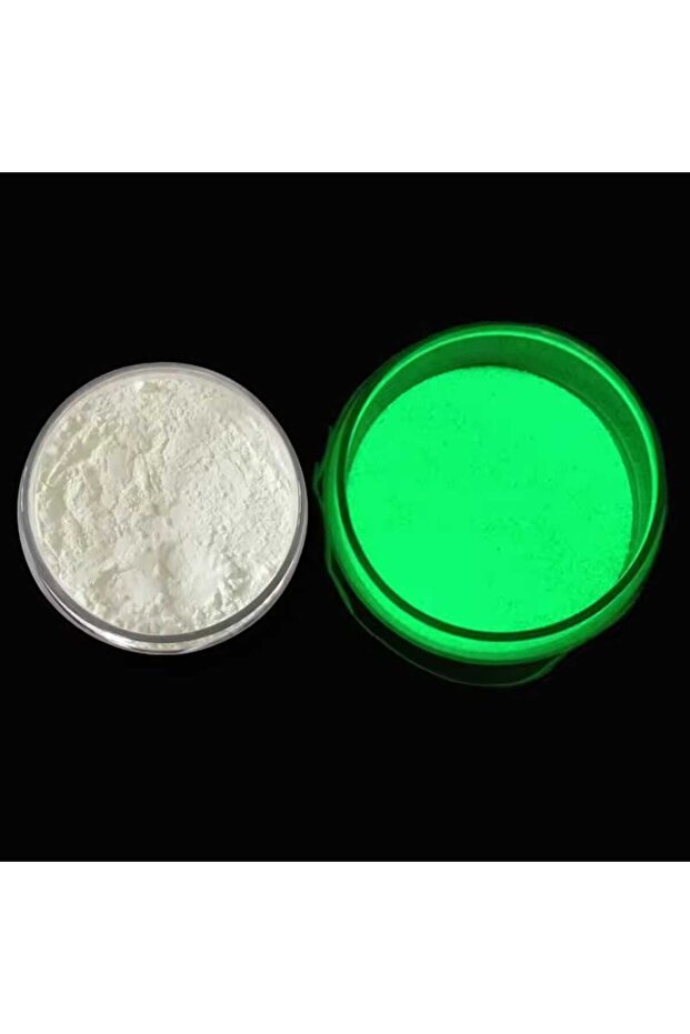 FOSFOR TOZU YEŞİL RENK KARANLIKTA PARLAYAN EPOKSİ REÇİNE VE SANATSAL FOSFOR 1 KG - 3