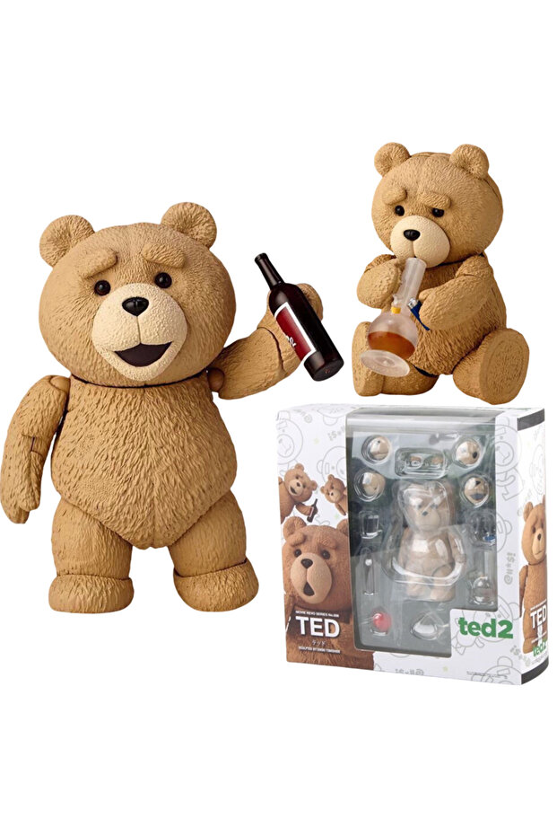 Bandai Ted AMAZING YAMAGUCHI Ted 2 Figure Bjd Ted Teddy Bear Action Figure Revoltech No.006 Teddy Br