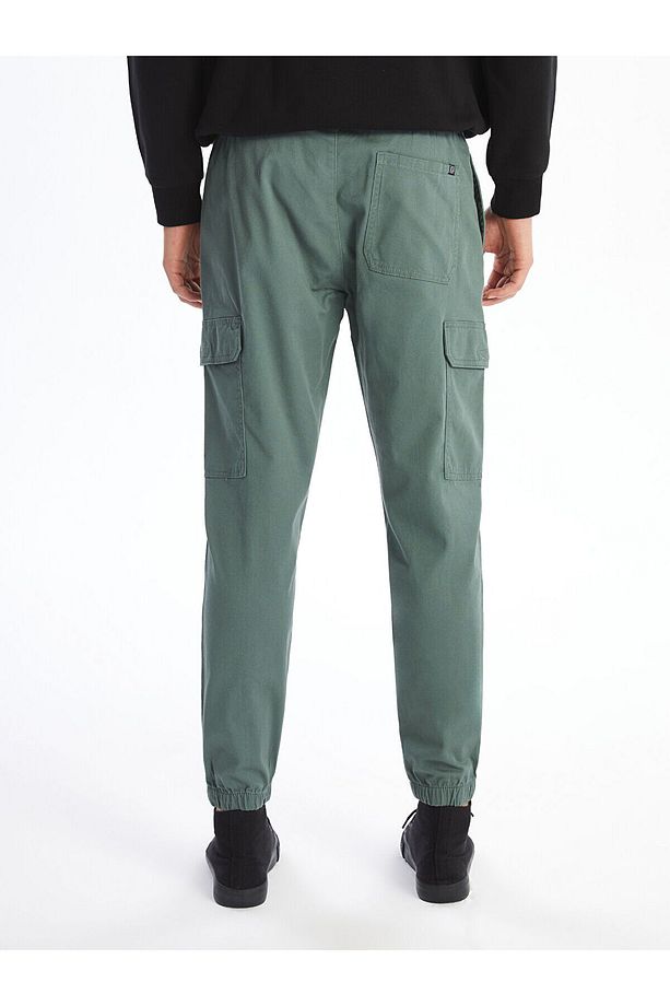 Standart Kalıp Gabardin Erkek Jogger Pantolon - 4