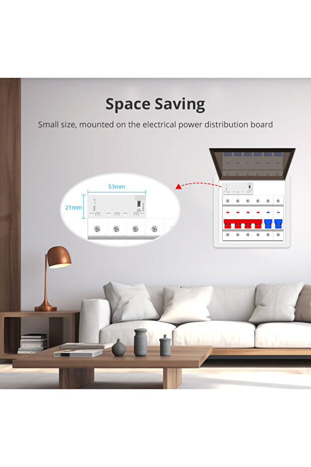 Zigbee control Zemismart Zigbee Smart Energy Meter 3 Phase 4 Wire Power Monitor Sensor Work with Tuy - 5
