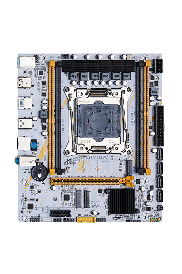 QIYIDA X99 Motherboard Set Kit With LGA2011-3 Xeon E5 2670 V3 CPU (2*8GB) 16GB DDR4 RAM M-ATX NVM... - 3
