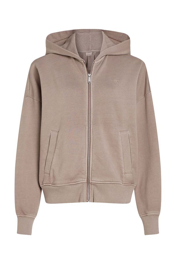 WASHED PUFF PRINT ZIP-THROUGH - 5