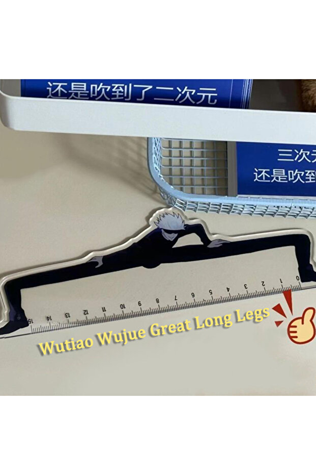 Jujutsu Kaisen Gojo Satoru Anime Peripherals Creative Ruler Student Stationery Supplies High Prec...