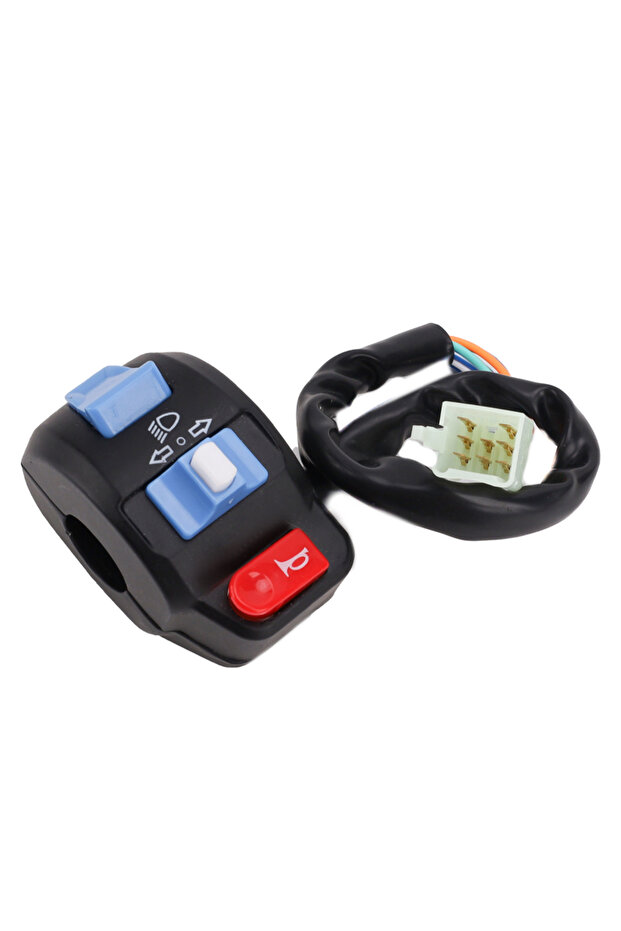 left Motorcycle Switches Horn Button Turn Signal Button Switch Control Electric Bike Scooter Handleb