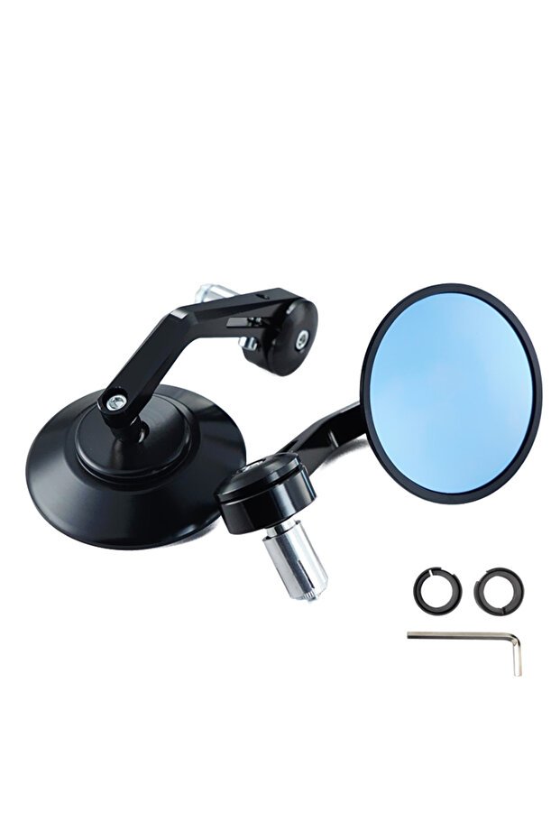 Black For Royal Enfield Bullet/Meteor/Classic 350 500 Interceptor 650 CNC Motorcycle Bar End Mirrors