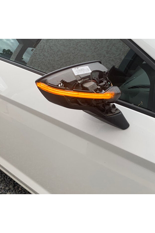 2pieces Dynamic LED Turn Signal Side Mirror Indicator Sequential Light Blinker For SEAT Leon Mk3 ... - 5