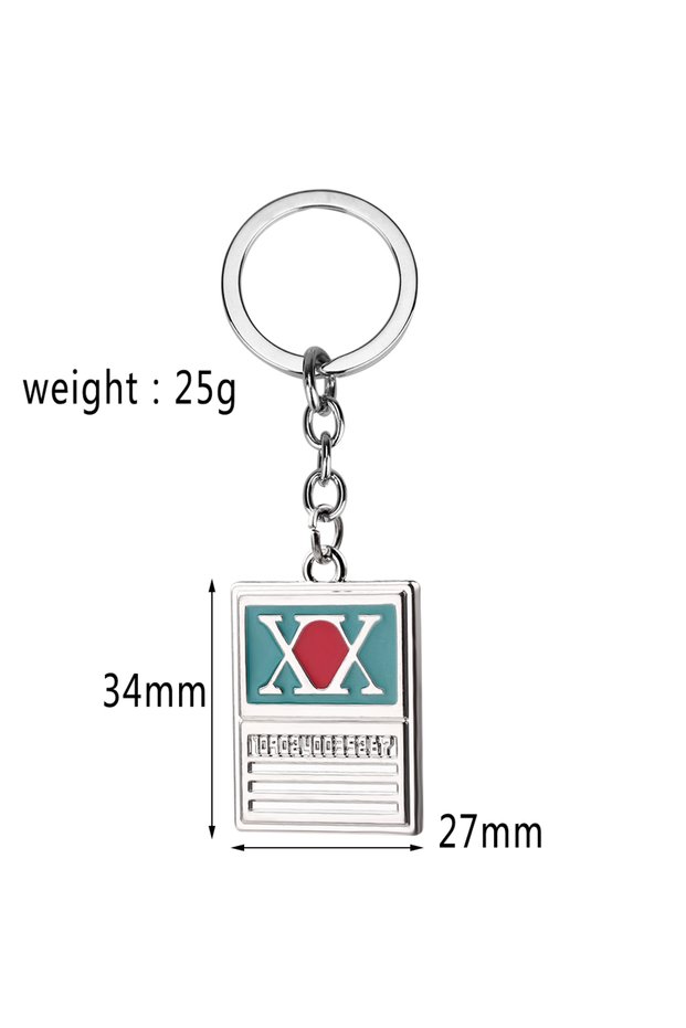 HUNTER Anime Hunter x Hunter Keychain Metal Tag Pendant Keyrings For Women Men Car Key Holder Jewelr