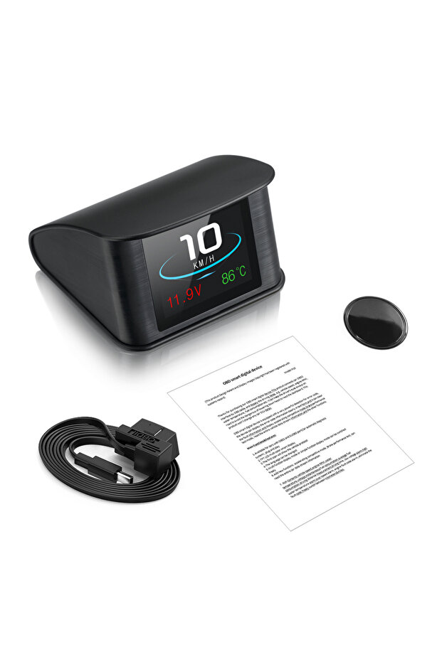 P10 P10 OBD2 HUD شاشة عرض أمامية للسيارة TFT LCD عداد سرعة رقمي كمبيوتر على متن السيارة مع وحدة وقود
