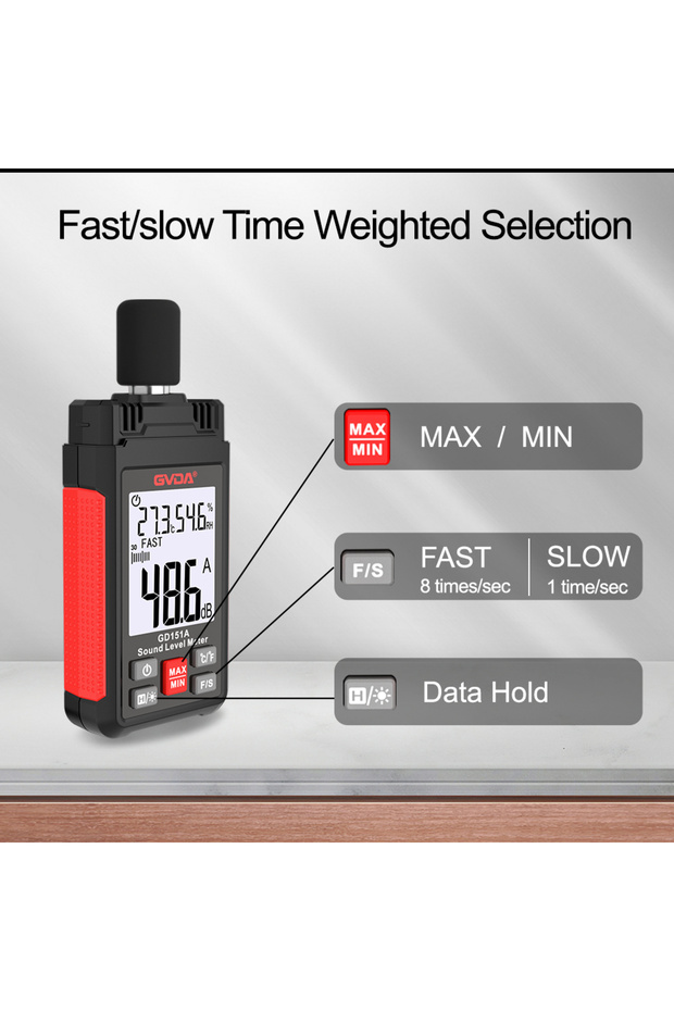 Digital Sound Level Meter Audio Level Meter Sonometro Sound Meter Decibelimetro 30-130dB Dec... - 6