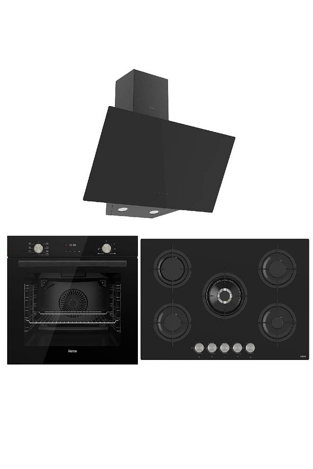 Flowart Seri̇si̇ Mega Ankastre Set (qms63cs/rs035/d077) - 1