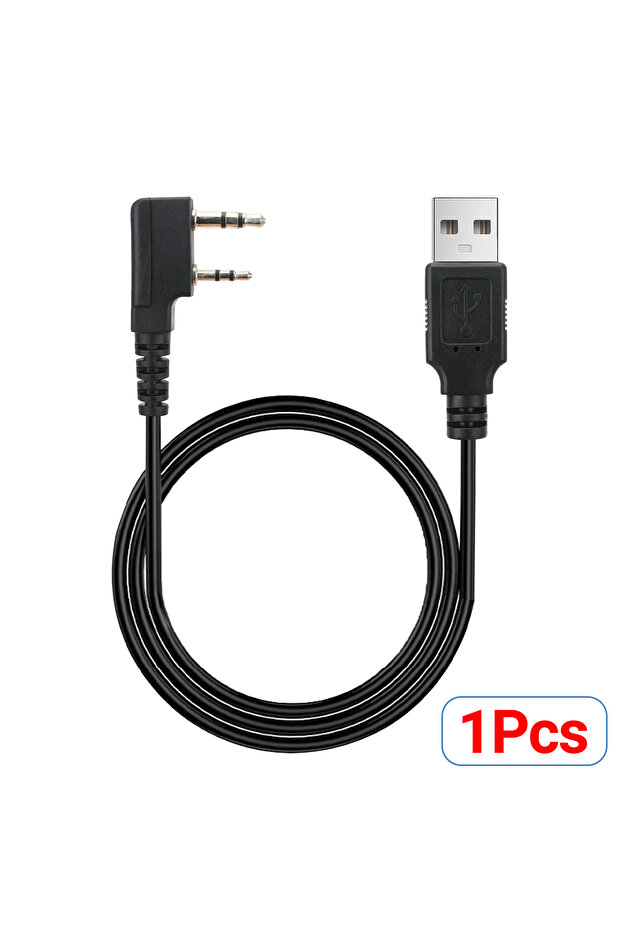 كابل برمجة USB أسود DM-1701 لأجهزة DM-1801 وDM-1702 وDM-5R وAR26 ذات خانة زمنية مزدوجة DM