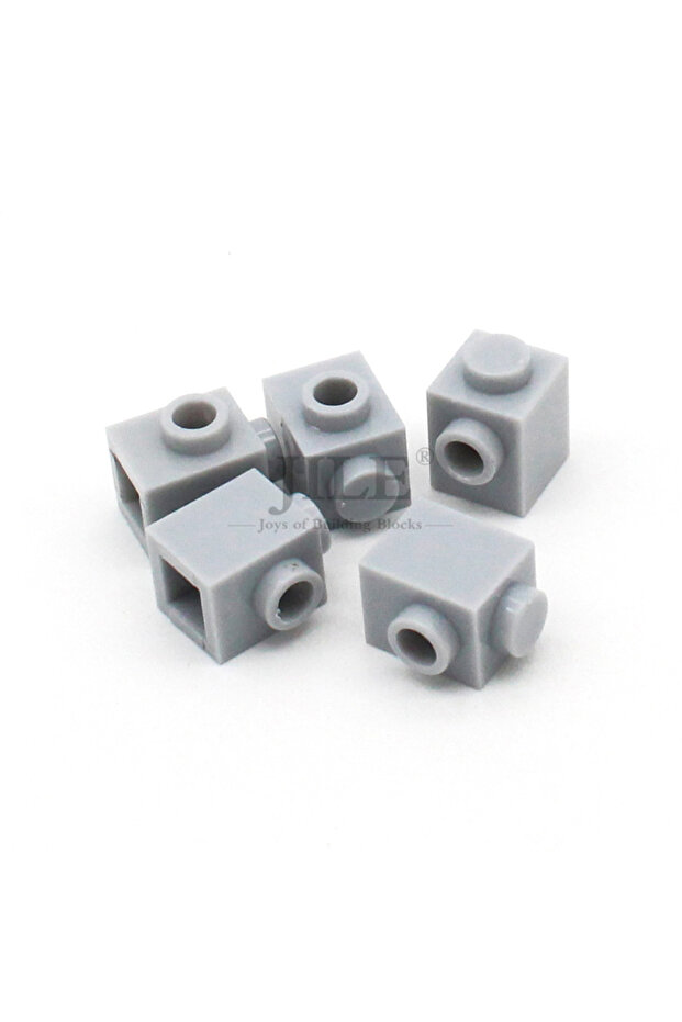 light gary 110pcs 110pcs Moc Brick Modified 1x1 with Stud on Side 87087 DIY Basics Building Blocks C - 1