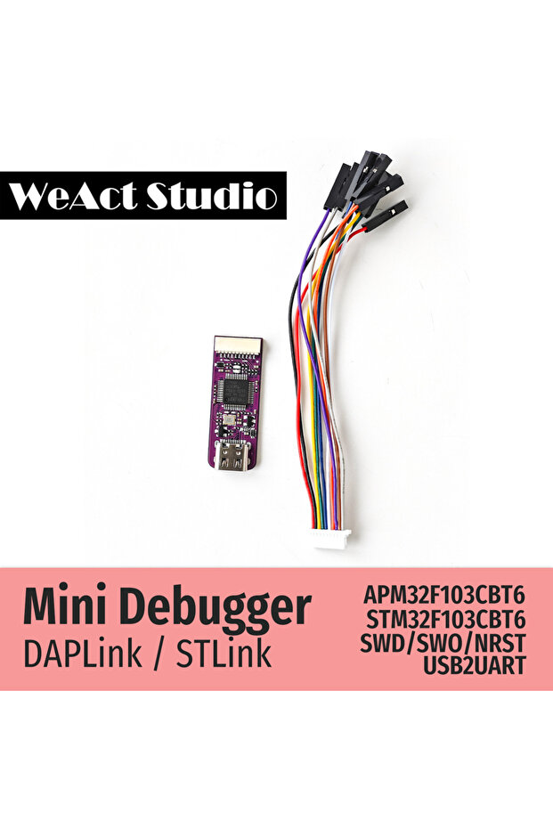 DAPLink-APM32 WeAct Mini Debugger DAPLink STLink V2.1 SWD SWO USB To Uart Module - 4