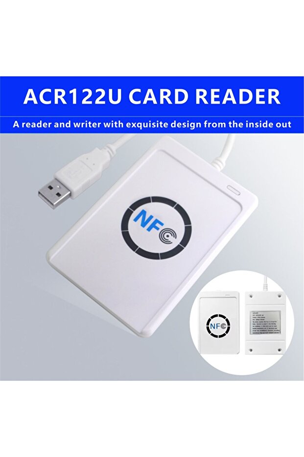 قارئ بطاقات ذكية ACR122U RFID IC وناسخة وكاتبة بدون تلامس وناسخة قابلة للكتابة واستنساخ NFC USB S50...
