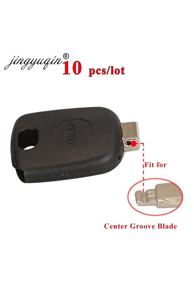 jingyuqin 10pcs KEYDIY Universal Transponder Car Key Shell Case KD/VVDI Blades Head with Chip Hol...
