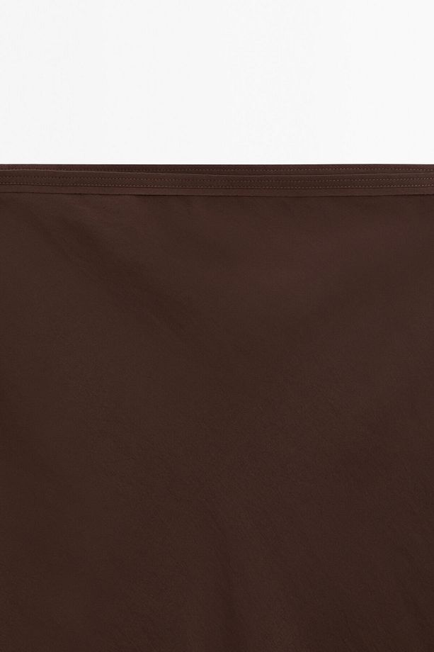 Dikiş detaylı dantel şeritli midi etek - 5