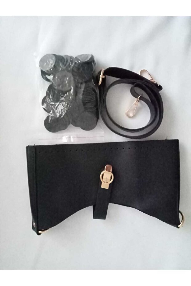 Deri Pullu Çanta Seti - 5