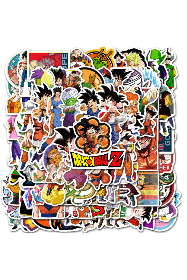Bandai 100pcs 100pcs Dragon Ball Animes Cartoon Graffiti Stickers Phone Guitar Laptop Notebook Suitc