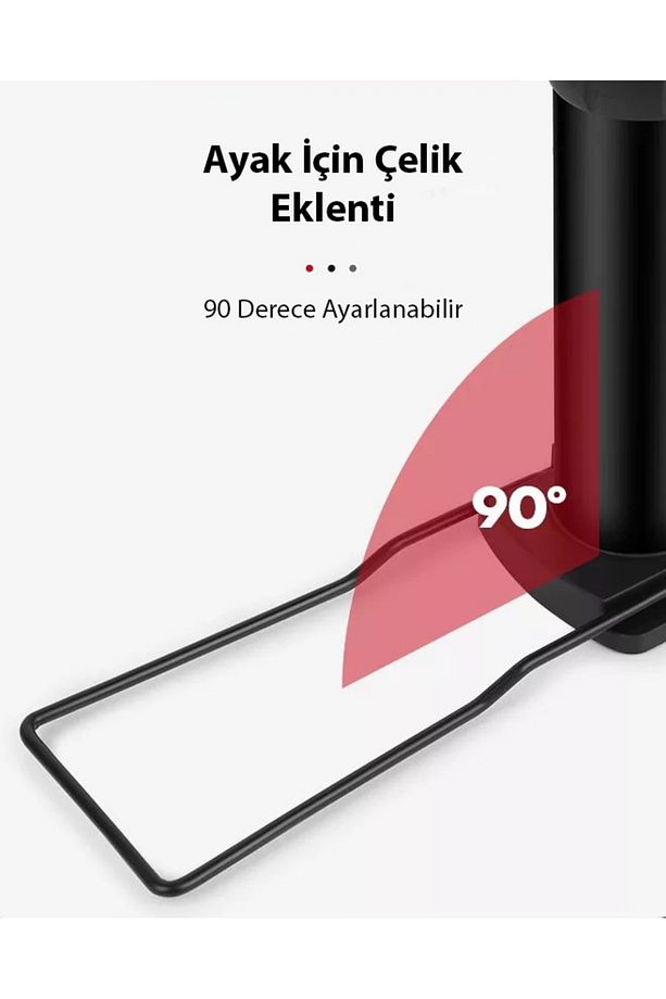 Manuel Ayaklı Pompa Bisiklet Top Havuz Şişirme Pompası Siyah +2uç - 4