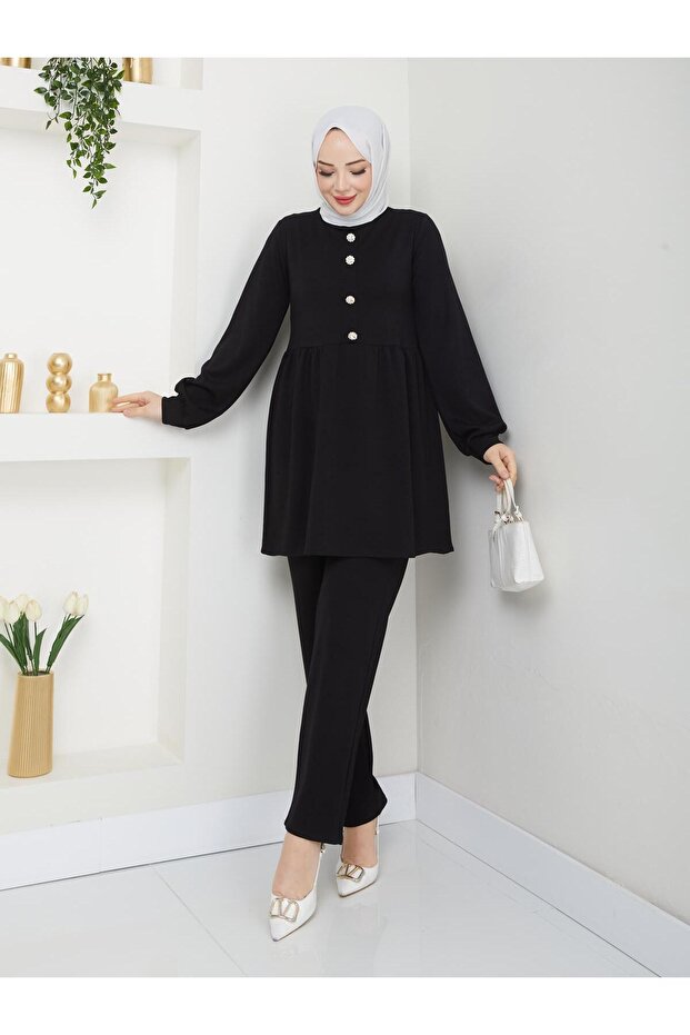 بدلة مودال مرصعة بالأحجار - 2