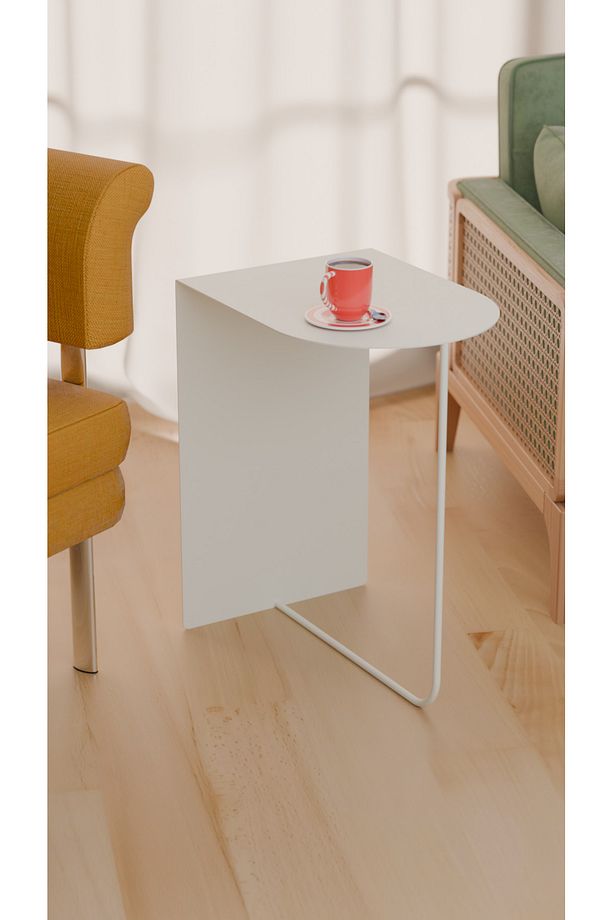 Modern ve Minimalist Yan Sehpa - Yüksek Kalite Çelik, Çok Renkli Seçenekler - 2