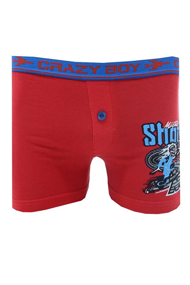 0253 Elastane Printed Boy's Boxers - 1