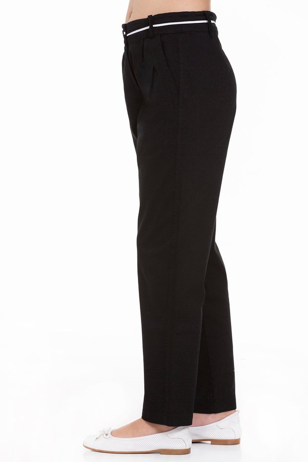 Girl Child Adjustable Waist Gabardine Trousers 9-14 Years Lx246