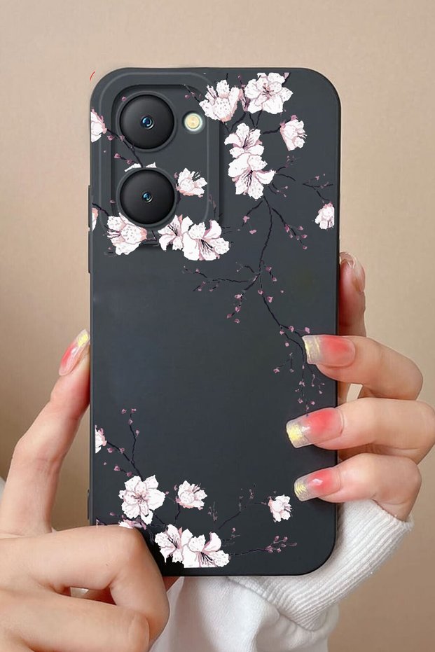 Patterned Phone Case Compatible with Balporsuku Vivo Y18 Pdng01 Cover Sakura
