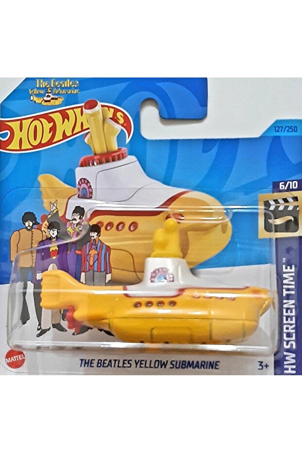 Hotwheels single cars the beatles yellow submarine hkh12