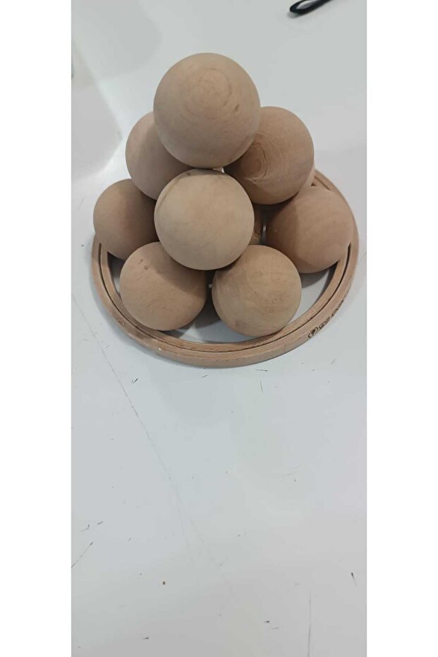 top küre ahşap 40 mm (50 adet) - 3