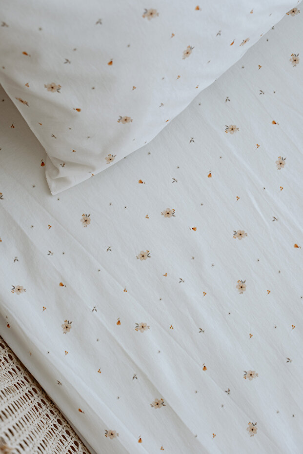 طقم ملاءات مطاطية مفردة | زهور بوهو صغيرة - 5