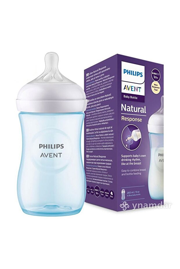 Natural Response PP Pink Baby Bottle 1+ Month 260 ml SCY903/11