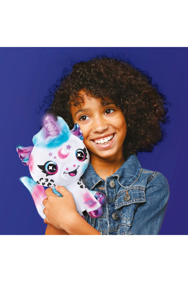 Airbrush Plush Cosmic Unicorn - 4
