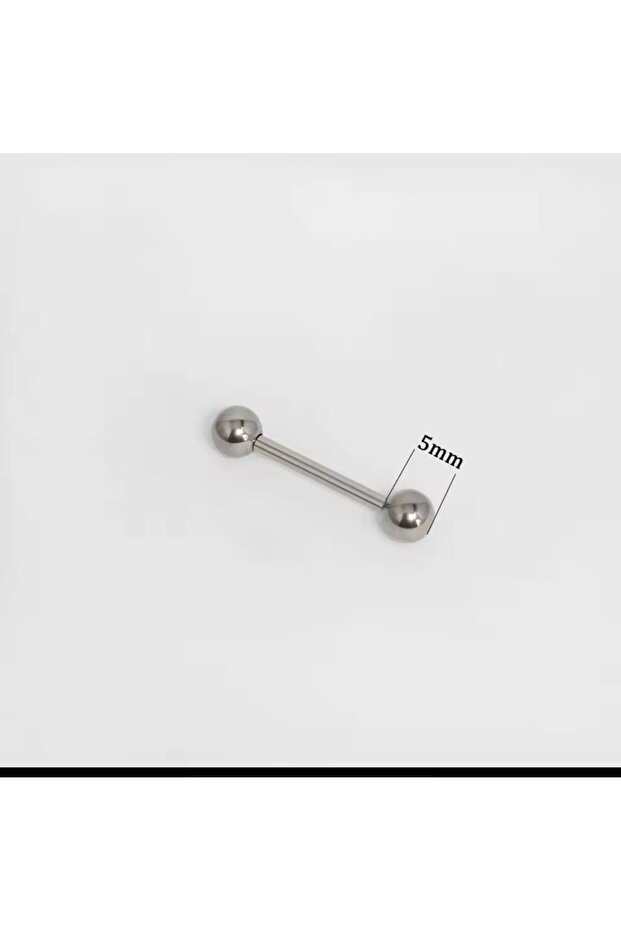 g23 titanium ( titanyum ) klasik basıc dil piercingi - 2